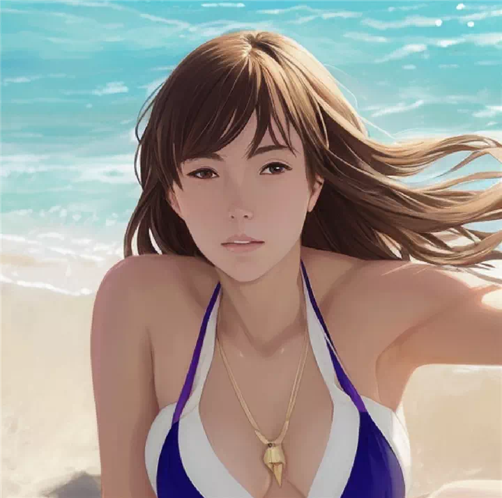 Ai of a bikini women