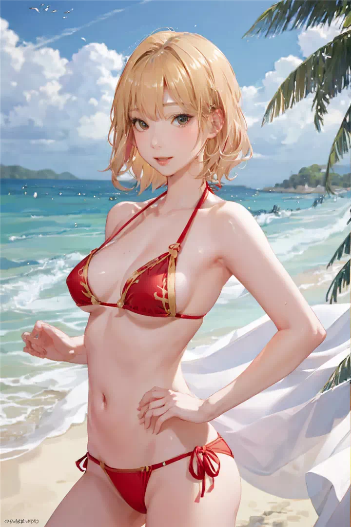 AI Nude ／ Beach