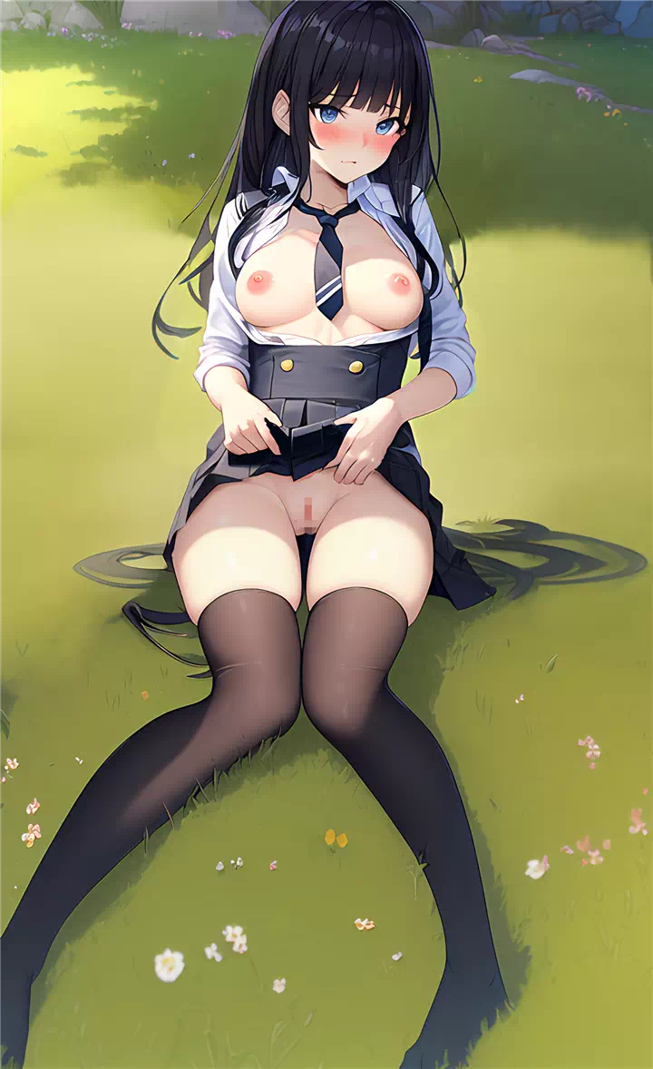 (AI)girl on the grass&fix