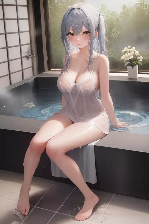 Let’s take a bath with Yuki.