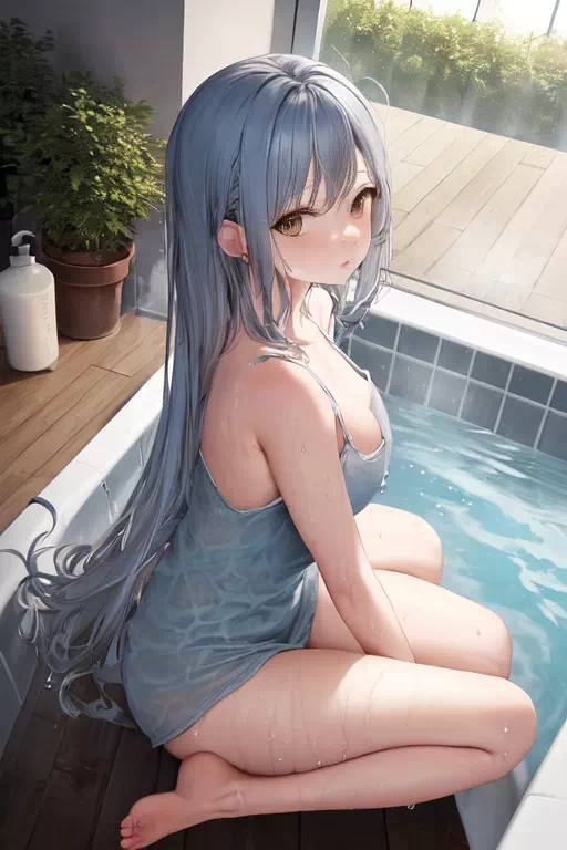 Let’s take a bath with Yuki.