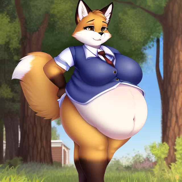 novelAI fat kemo fox girl