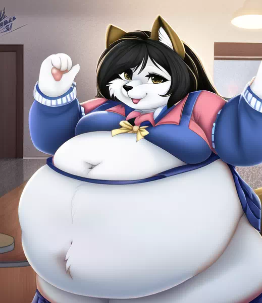 novelAI fat kemo fox girl