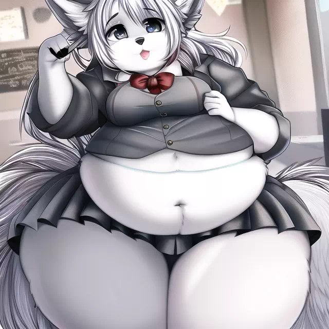 novelAI fat kemo fox girl