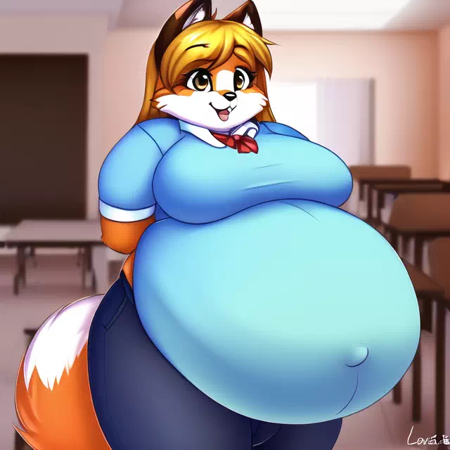 novelAI fat kemo fox girl