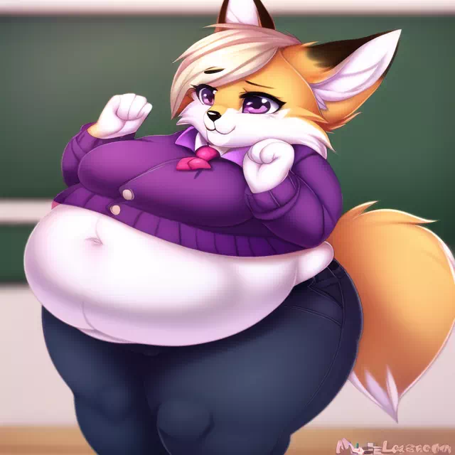 novelAI fat kemo fox girl