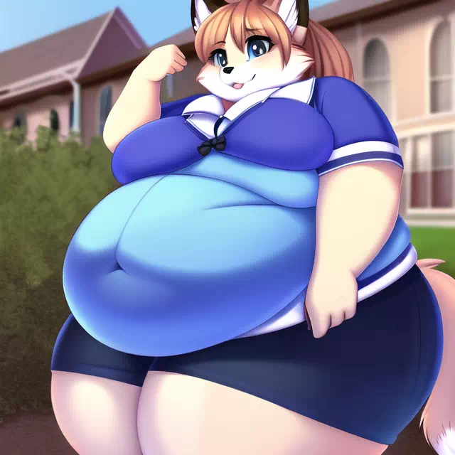 novelAI fat kemo fox girl