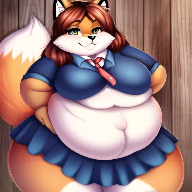 novelAI fat kemo fox girl