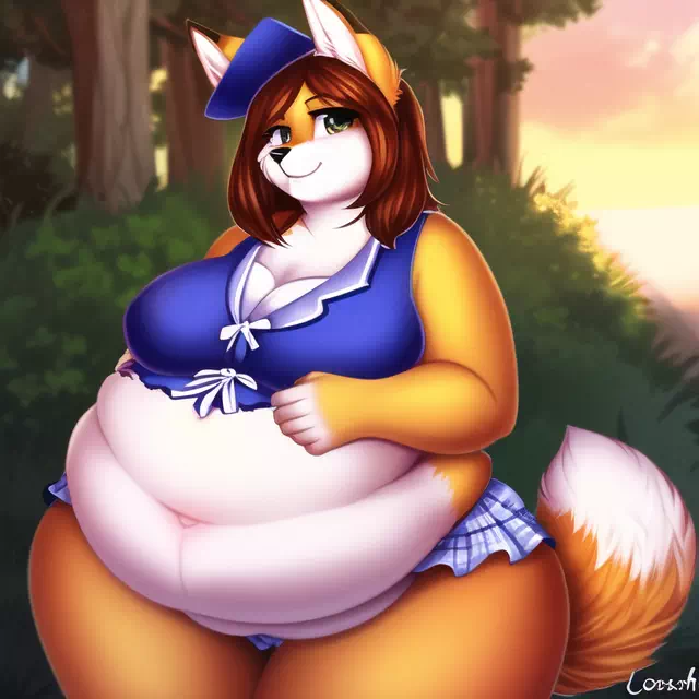 novelAI fat kemo fox girl