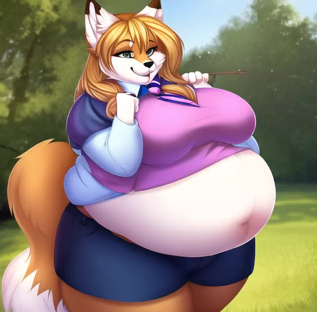 novelAI fat kemo fox girl