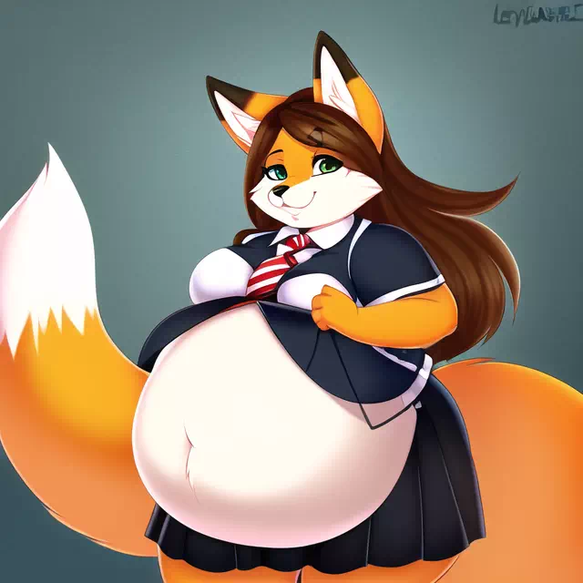 novelAI fat kemo fox girl