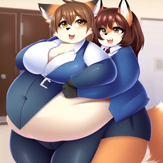 novelAI fat kemo fox girl