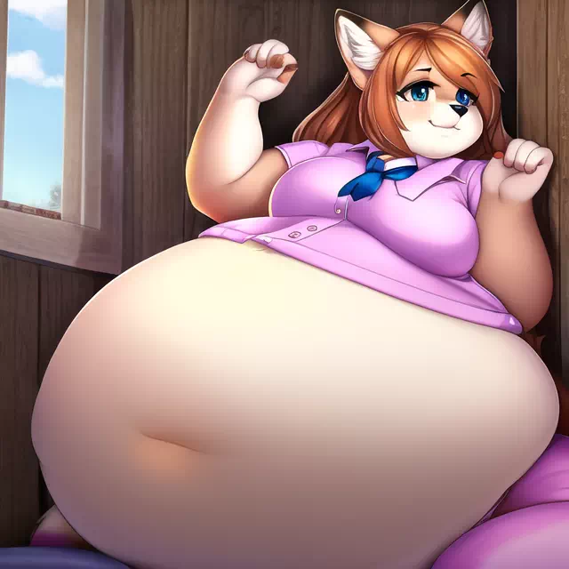 novelAI fat kemo fox girl