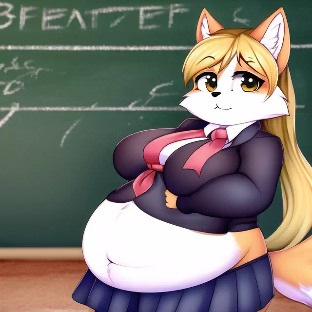 novelAI fat kemo fox girl