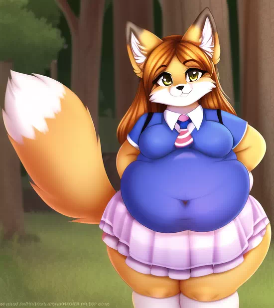 novelAI fat kemo fox girl