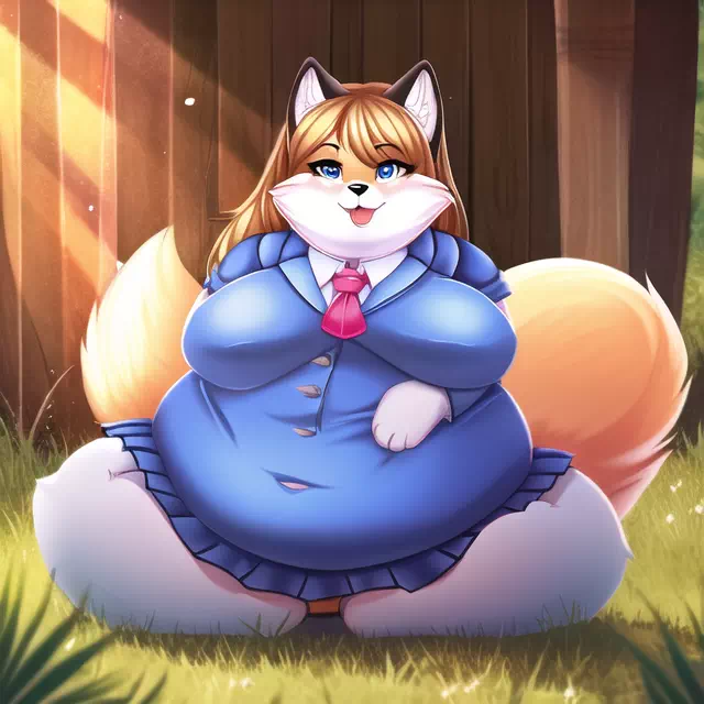 novelAI fat kemo fox girl