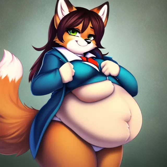 novelAI fat kemo fox girl