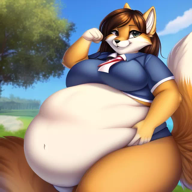 novelAI fat kemo fox girl