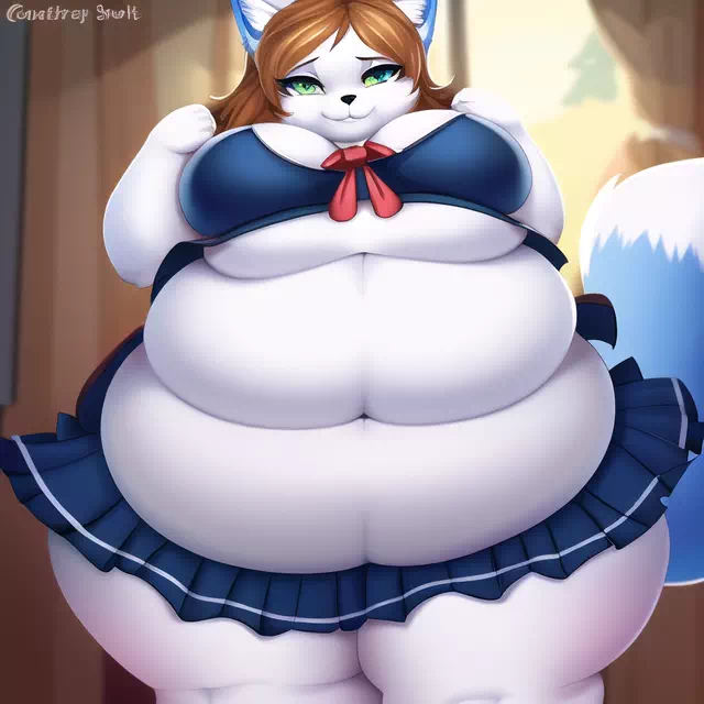 novelAI fat kemo fox girl