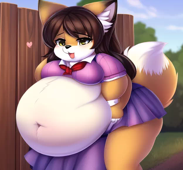 novelAI fat kemo fox girl