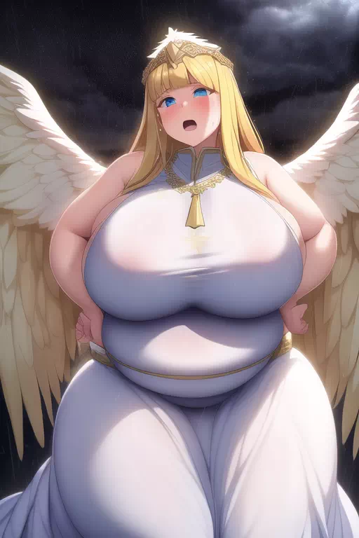 豊満な大天使様は地上の民にお怒りのようです。