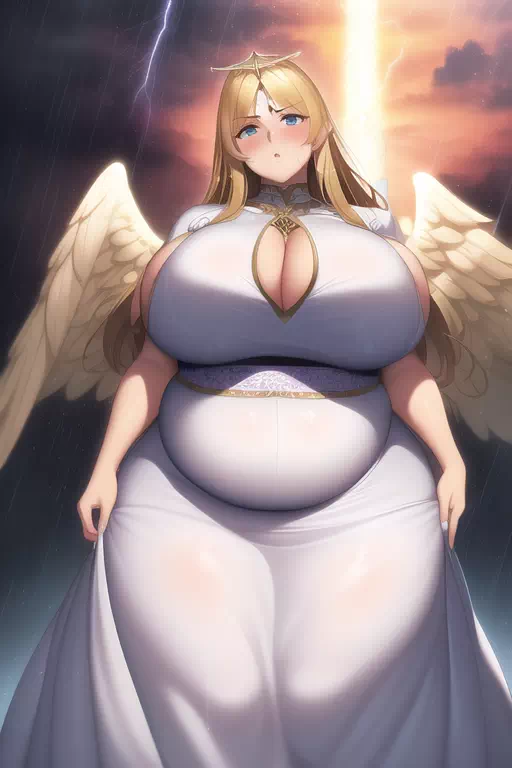 豊満な大天使様は地上の民にお怒りのようです。