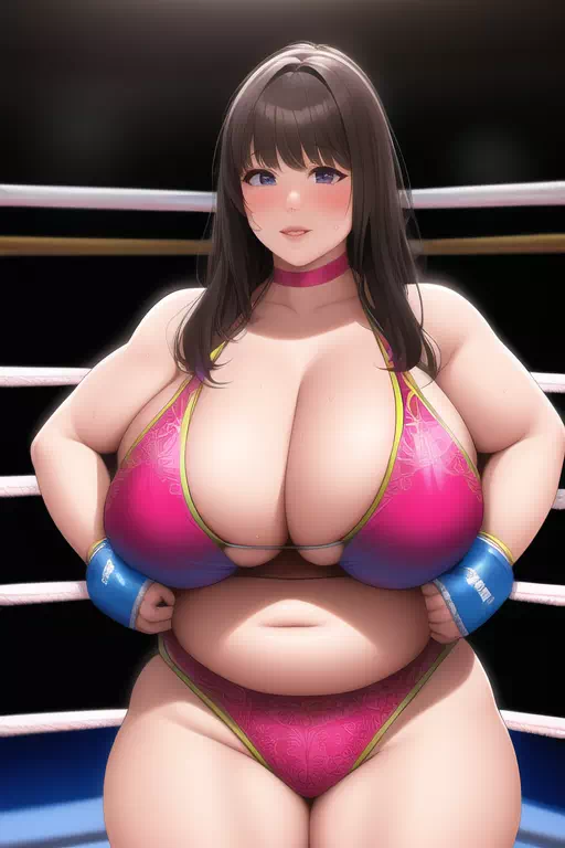 爆乳女子プロレスラーさんテスト