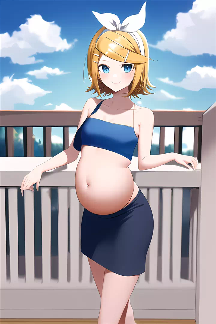 Rin’s pregnancy 3rd photo-shot