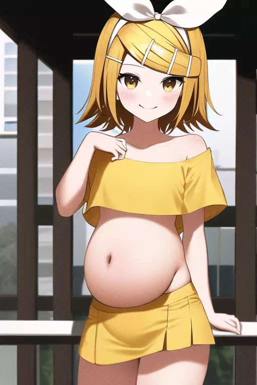 Rin’s pregnancy 3rd photo-shot