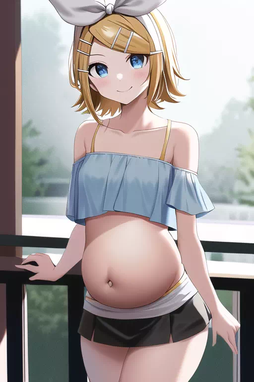 Rin’s pregnancy 3rd photo-shot