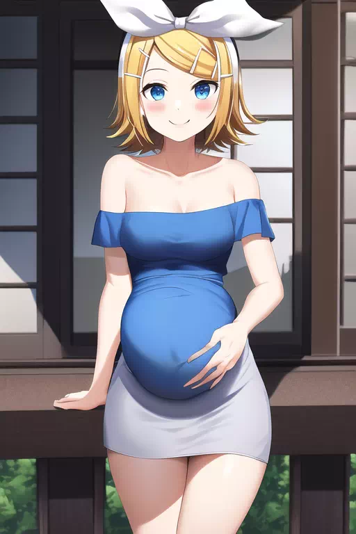 Rin’s pregnancy 3rd photo-shot