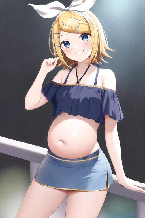 Rin’s pregnancy 3rd photo-shot