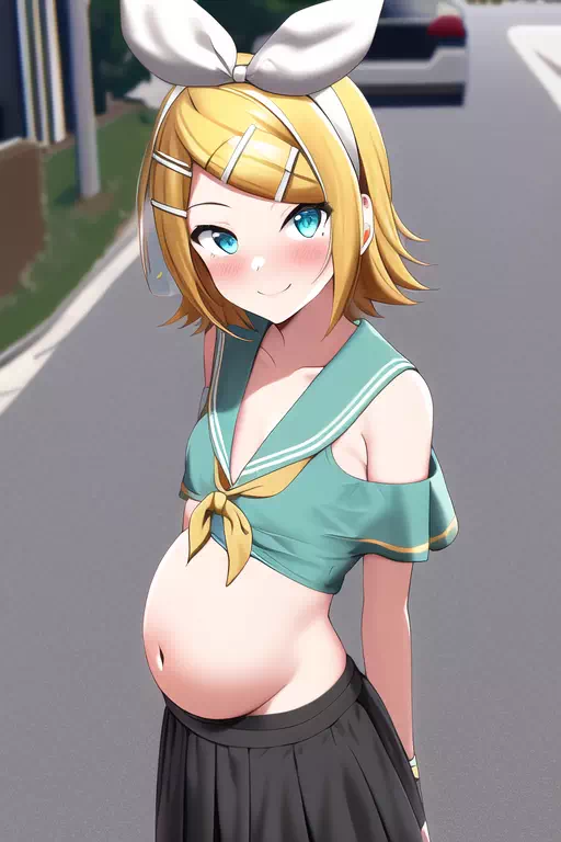 Rin’s pregnancy 3rd photo-shot