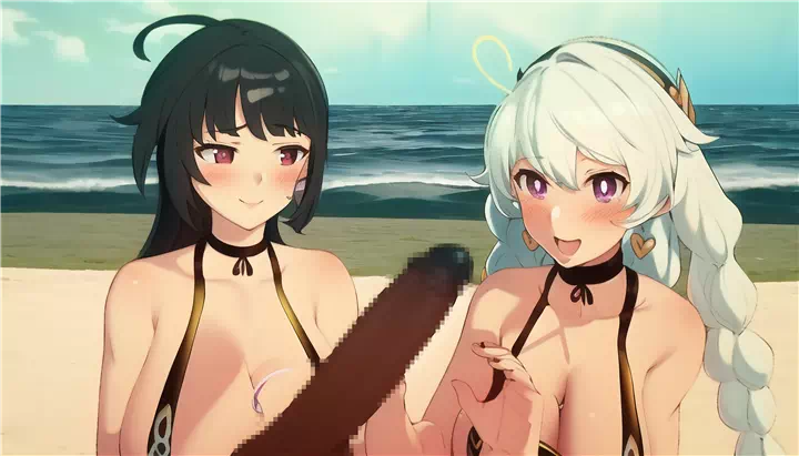 Kiana and Mei Deepthroat