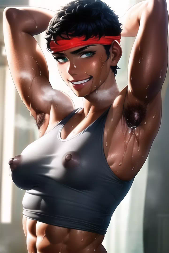 ムキムキお姉さんと！{Muscular girl}