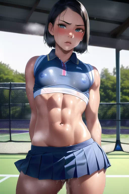 汗だくテニス部!!{Sweaty Tennis girls}