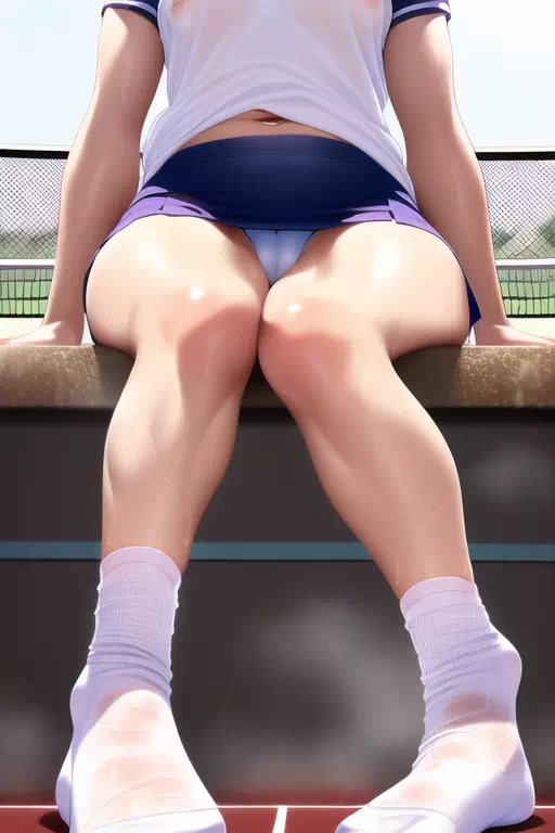 汗だくテニス部!!{Sweaty Tennis girls}