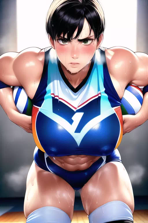 汗だく爆乳バレー部 !!{Sweaty Tits !!}