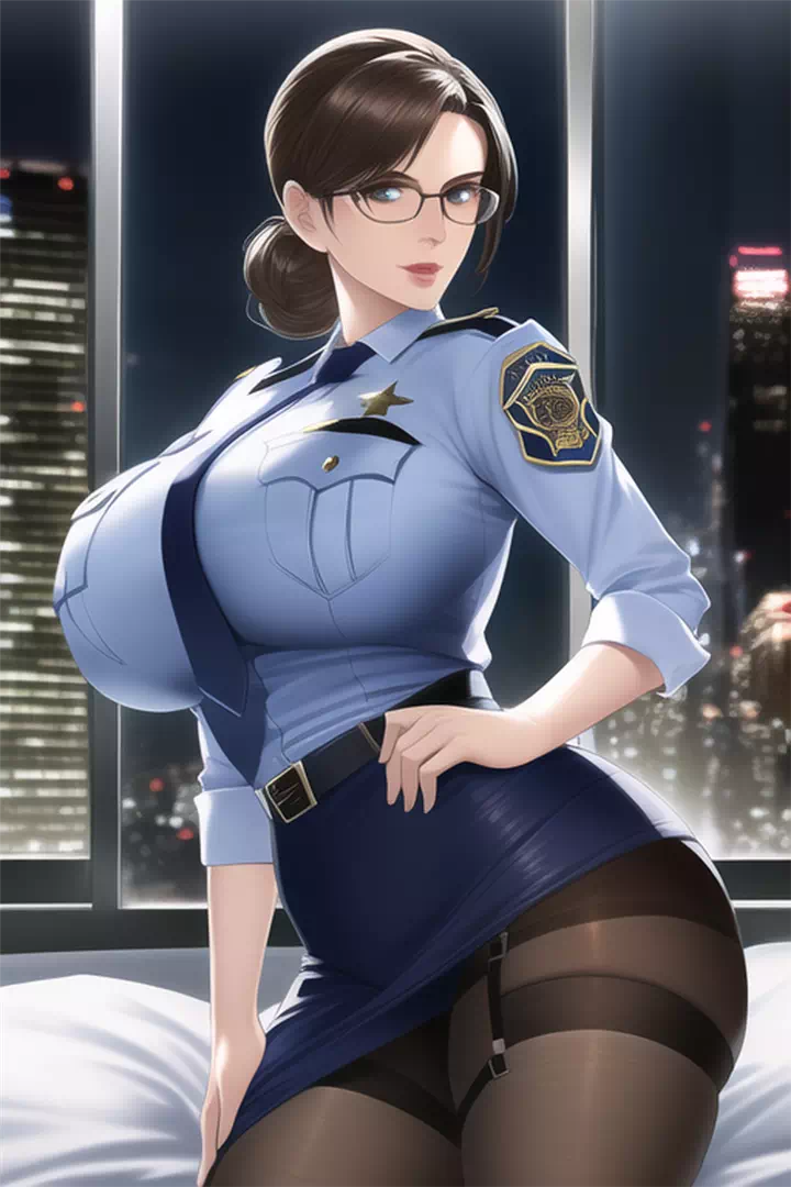 爆乳警察官まとめ３(眼鏡)