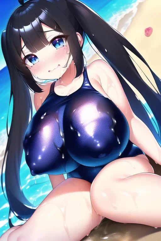 [TSF]爆乳な妹に憑依された ビーチで乱交パーティ1