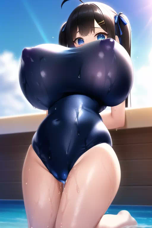 [TSF]爆乳な妹に憑依された ビーチで乱交パーティ1