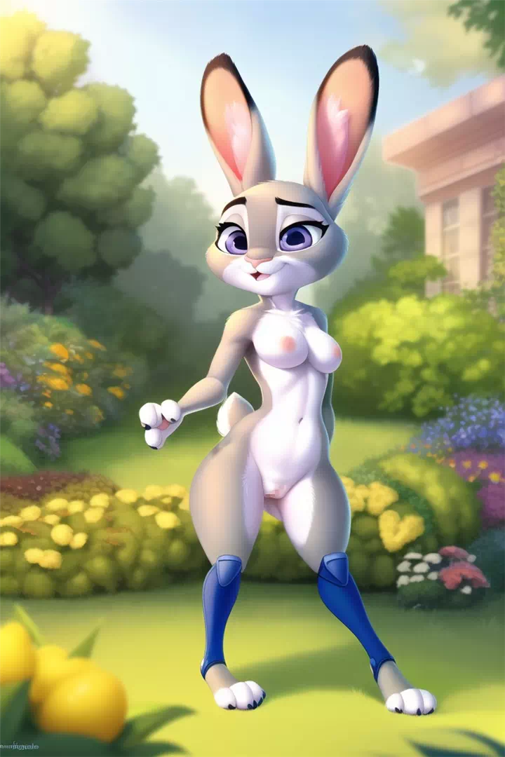 Judy In The Garden