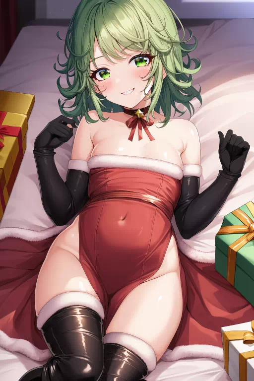 (Late) christmas with tatsumaki