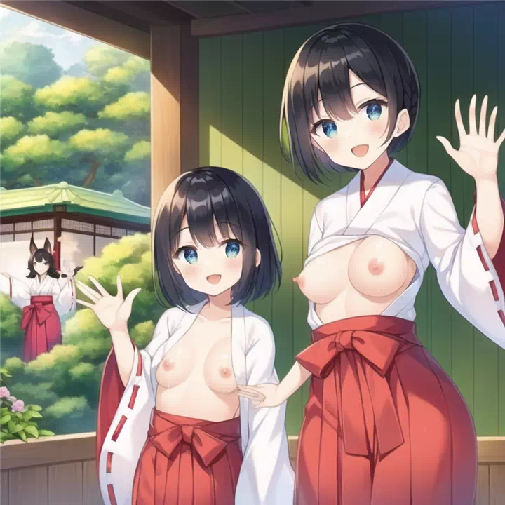 おっぱい丸出し神社のアルバイト巫女