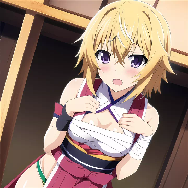 着物で下着と褌シャルロット( charlotte dunois)