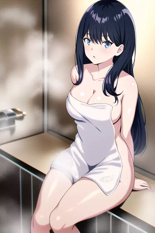 Rikka takes a shower with you