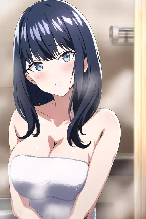 Rikka takes a shower with you