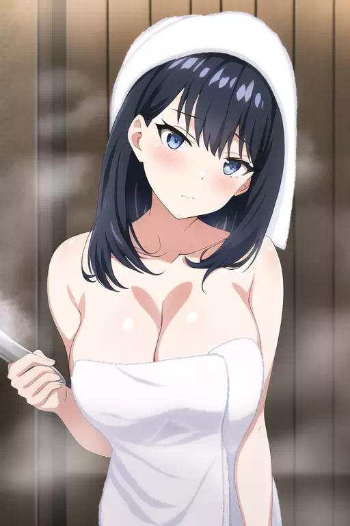 Rikka takes a shower with you