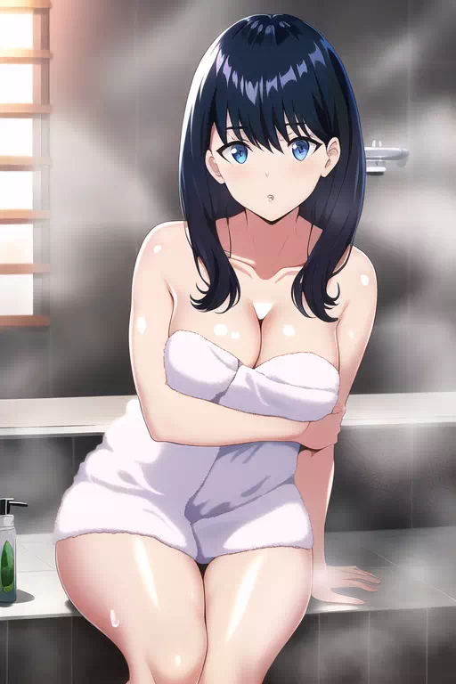 Rikka takes a shower with you