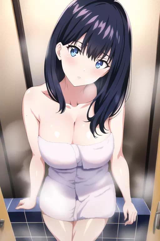Rikka takes a shower with you